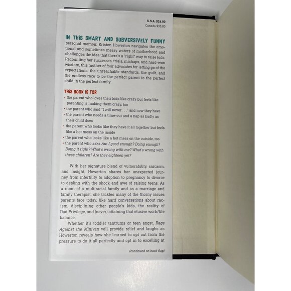 Rage Against the Minivan Kristen Howerton Parenting Book Humor - Picture 3 of 5